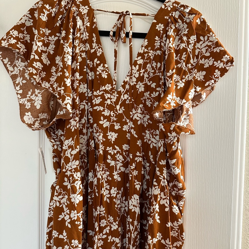 Old Navy Floral Swing Dress Xl